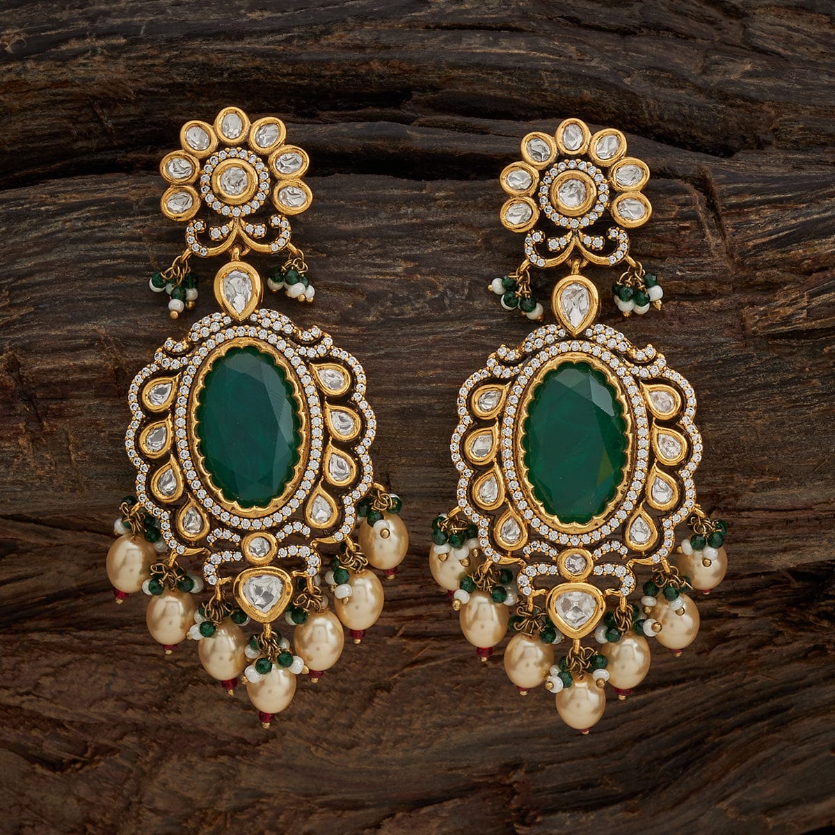 Traditional Classic Kundan Earrings for Women and Girls