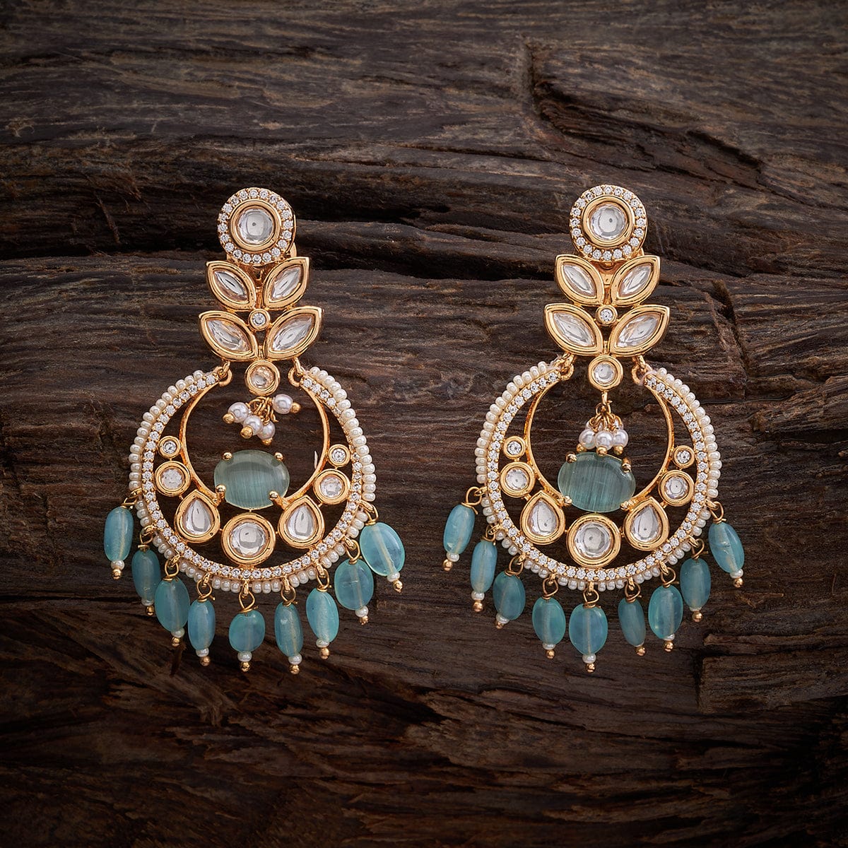 Kundan Jhumka Earrings,indian Earrings,earrings With Pearls,mint,blue  Jhumka,bollywood Fashion Earrings,wedding Gift,gift for Women - Etsy