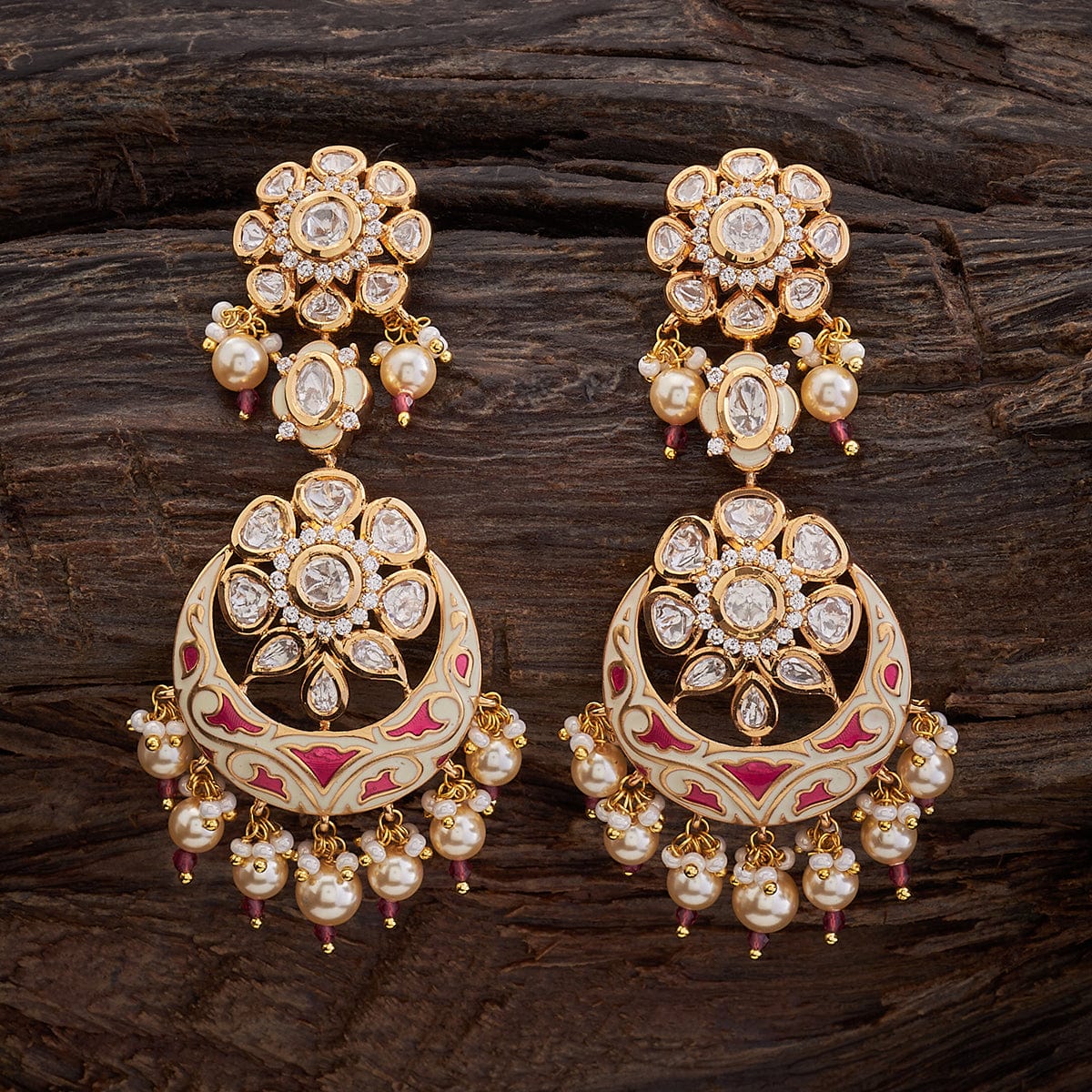 Kundan design sale earrings