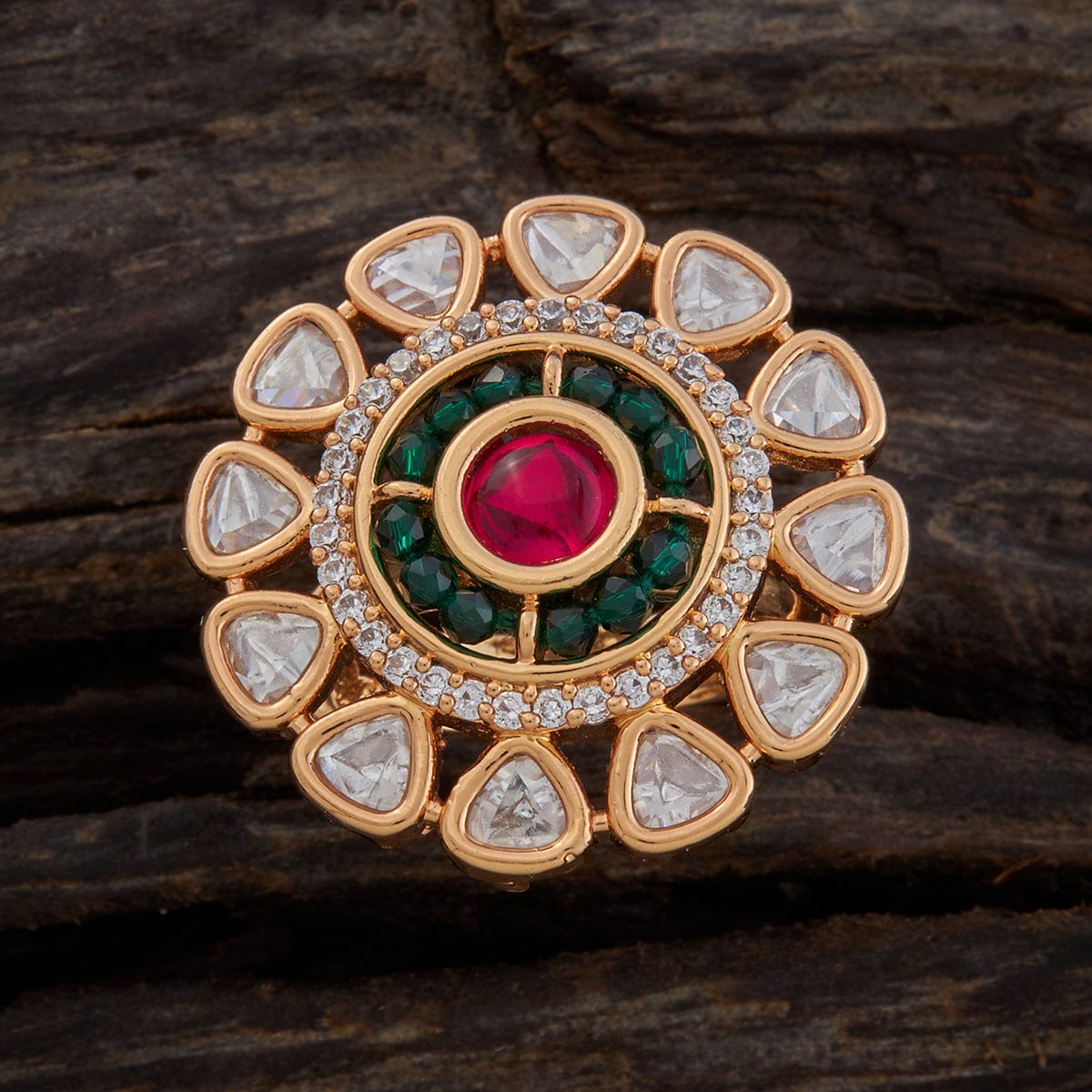 Kundan ring sale design