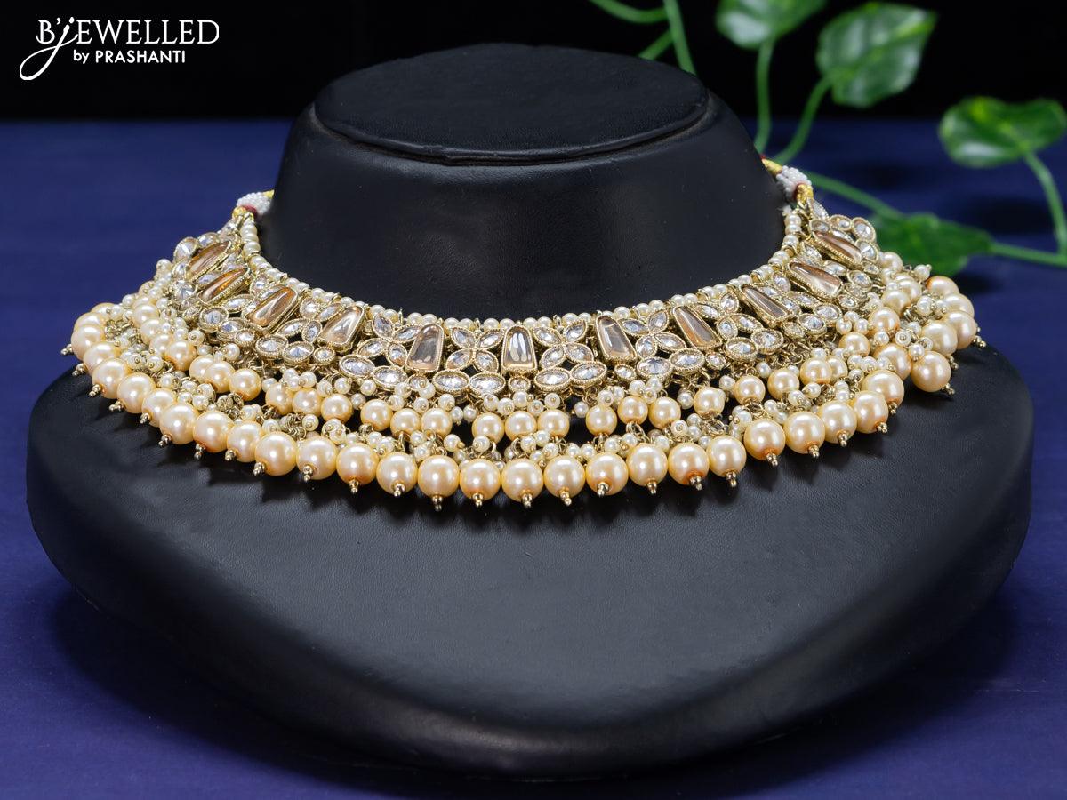 Kundan on sale stones necklace