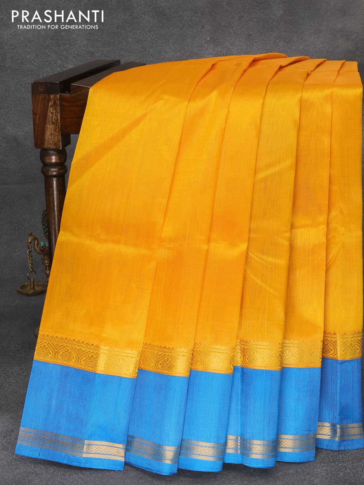 Chanderi Kuppadam Silk / Cotton Checks Design Saree-DSKMCHSACT120591 –  Weavesmart