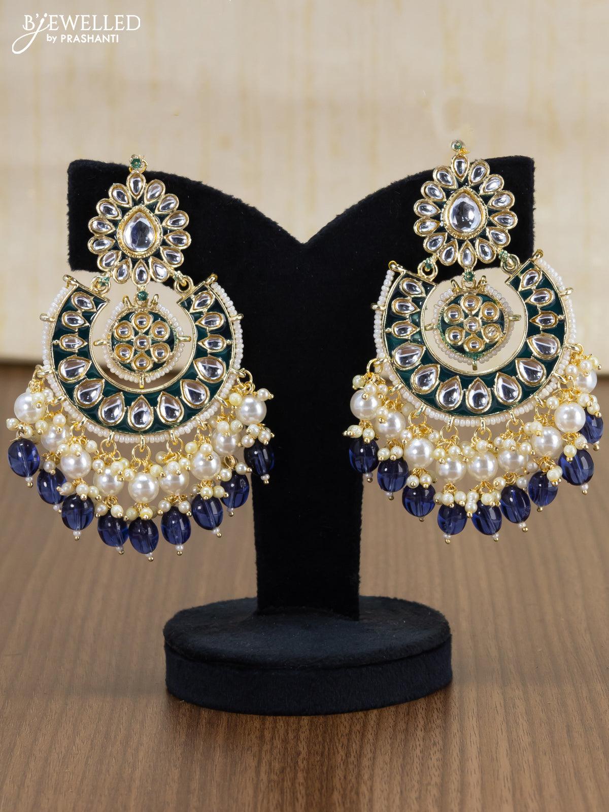 Oxidised Stone Earrings for Saree and Lehenga - Beatnik