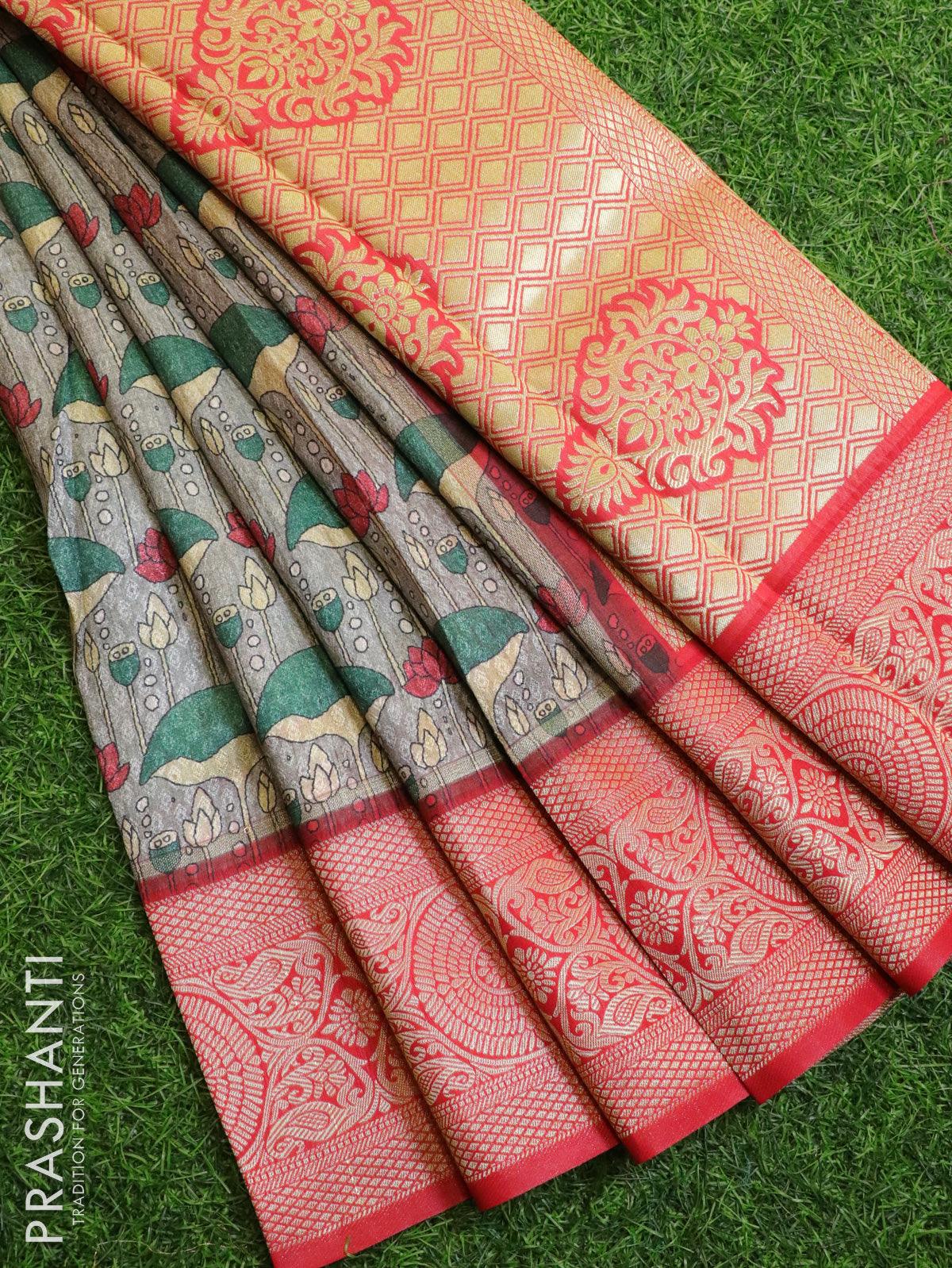 Digital Printed Kanjivaram Silks – Prashanti Sarees