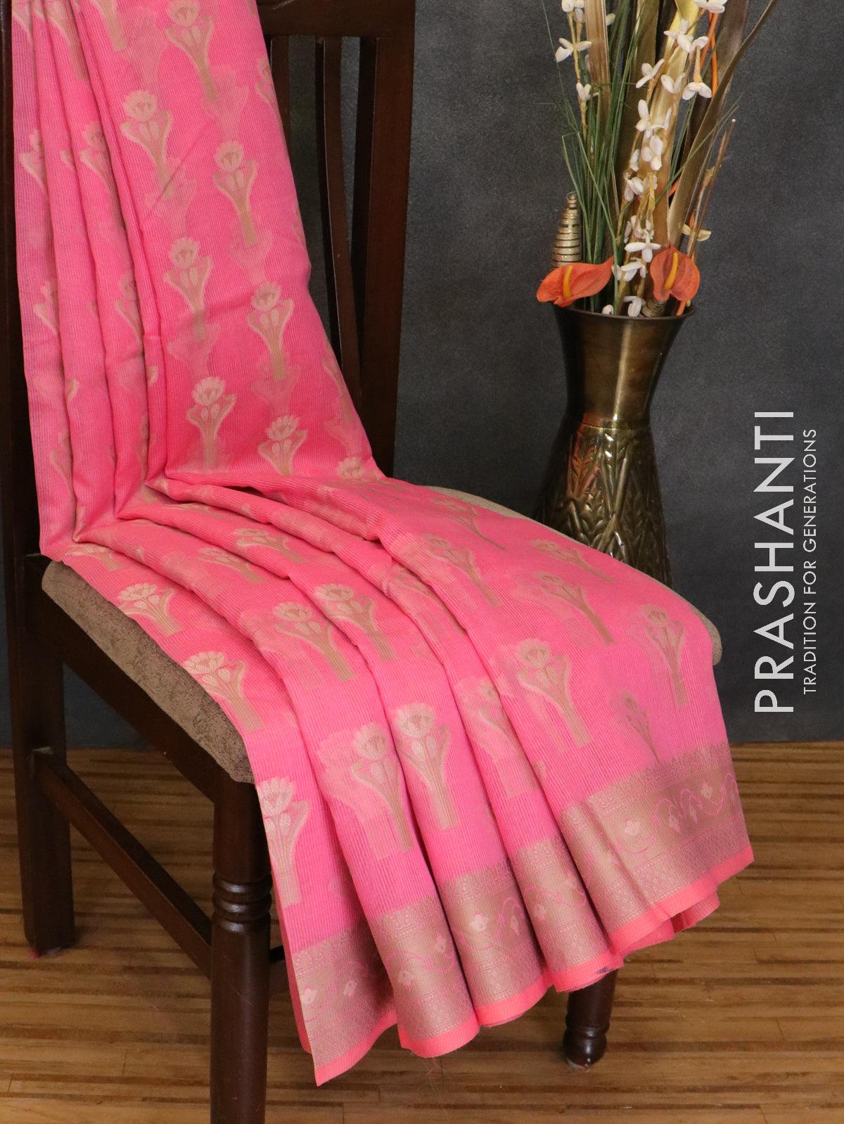 Kota Manipuri Silk Kashmiri Embroidered Saree – Vastra Shringar