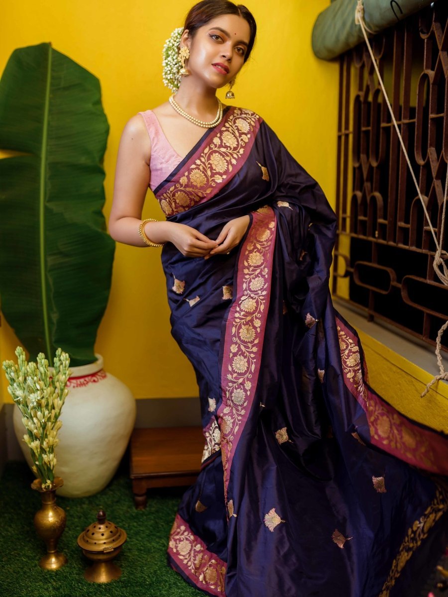 Maharashtrian Shahi Mastani Nauwari Saree – Kreate