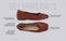 Plush Square Flats : Burgundy