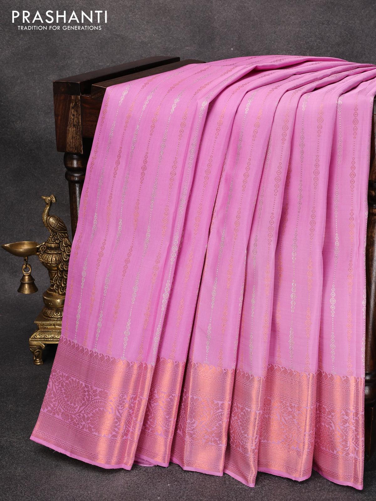 Buy Juhi Collection Woven Baluchari Cotton Silk Pink Sarees Online @ Best  Price In India | Flipkart.com