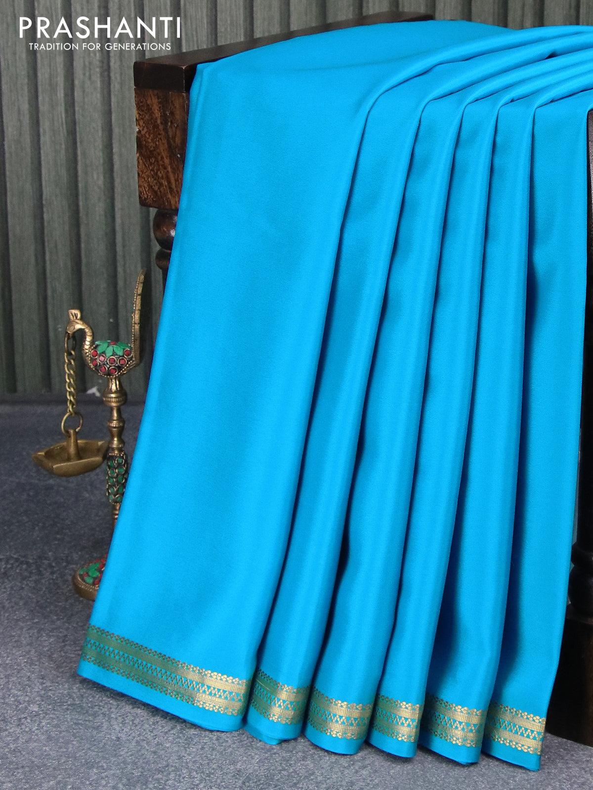 Yellow and Royal Blue color soft silk kanchipuram sarees with plain pattu  saree design -KASS0000235