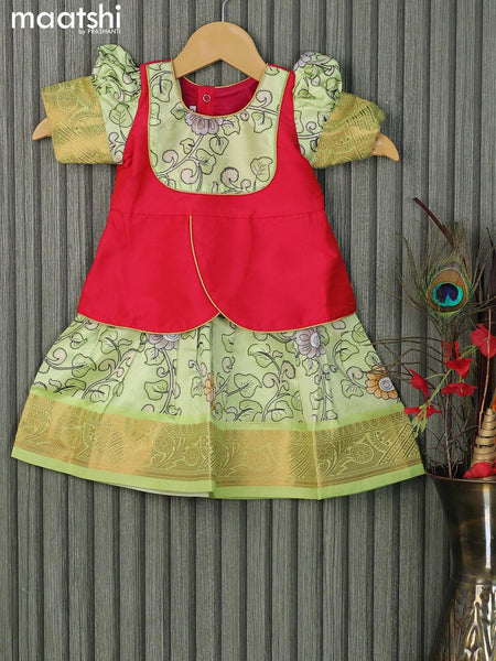 Kalamkari Work Kids lehenga - Indian Dresses