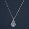 92.5 Silver Pendant with Chain and Earring Set 180986