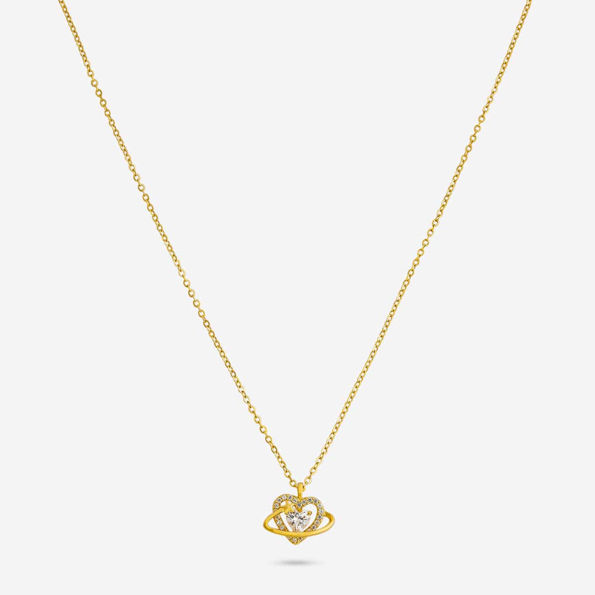 92.5 Silver Pendant With Chain 194356