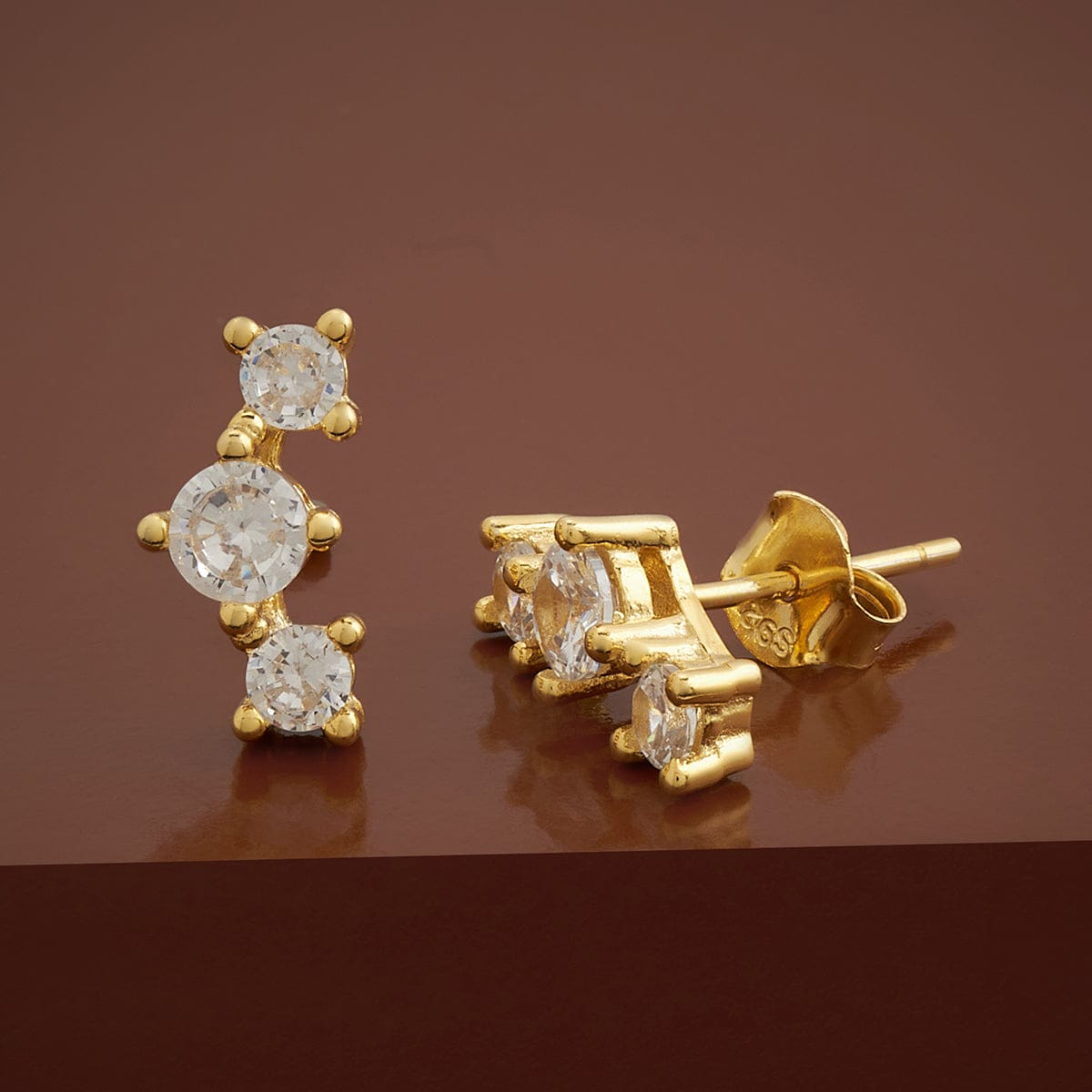 0.36 Ct Natural Diamond Stud, 10K Solid Gold earring, Star Earring for  women | eBay