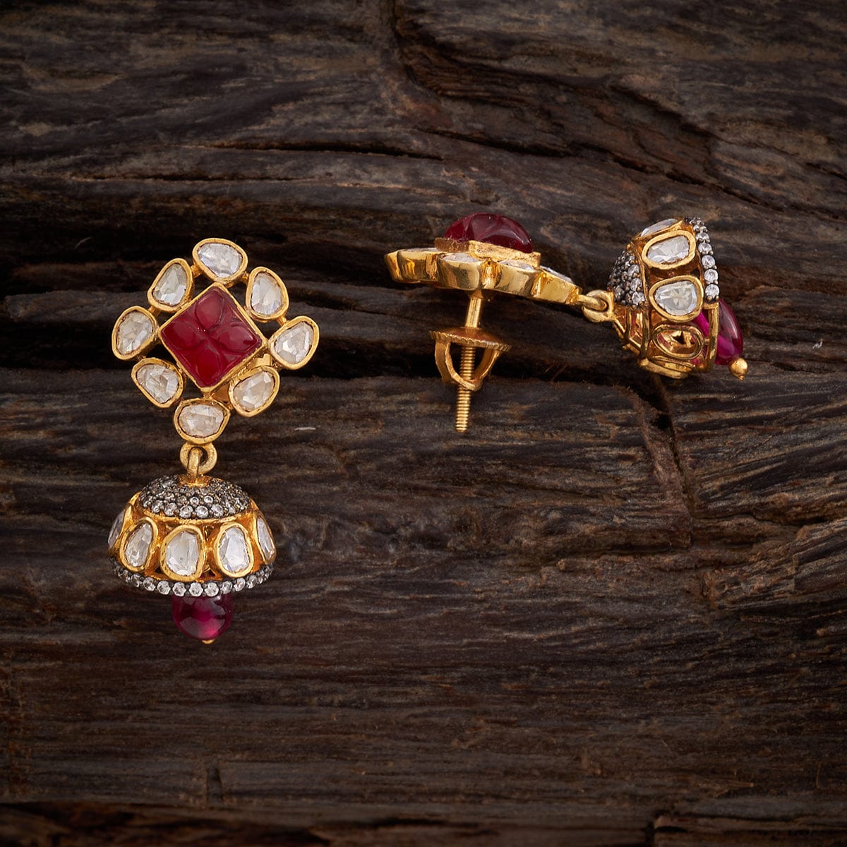 Details more than 273 kundan silver earrings