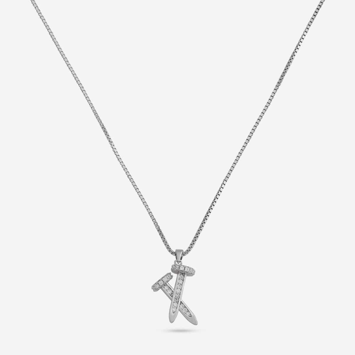 92.5 Silver Necklace 191486