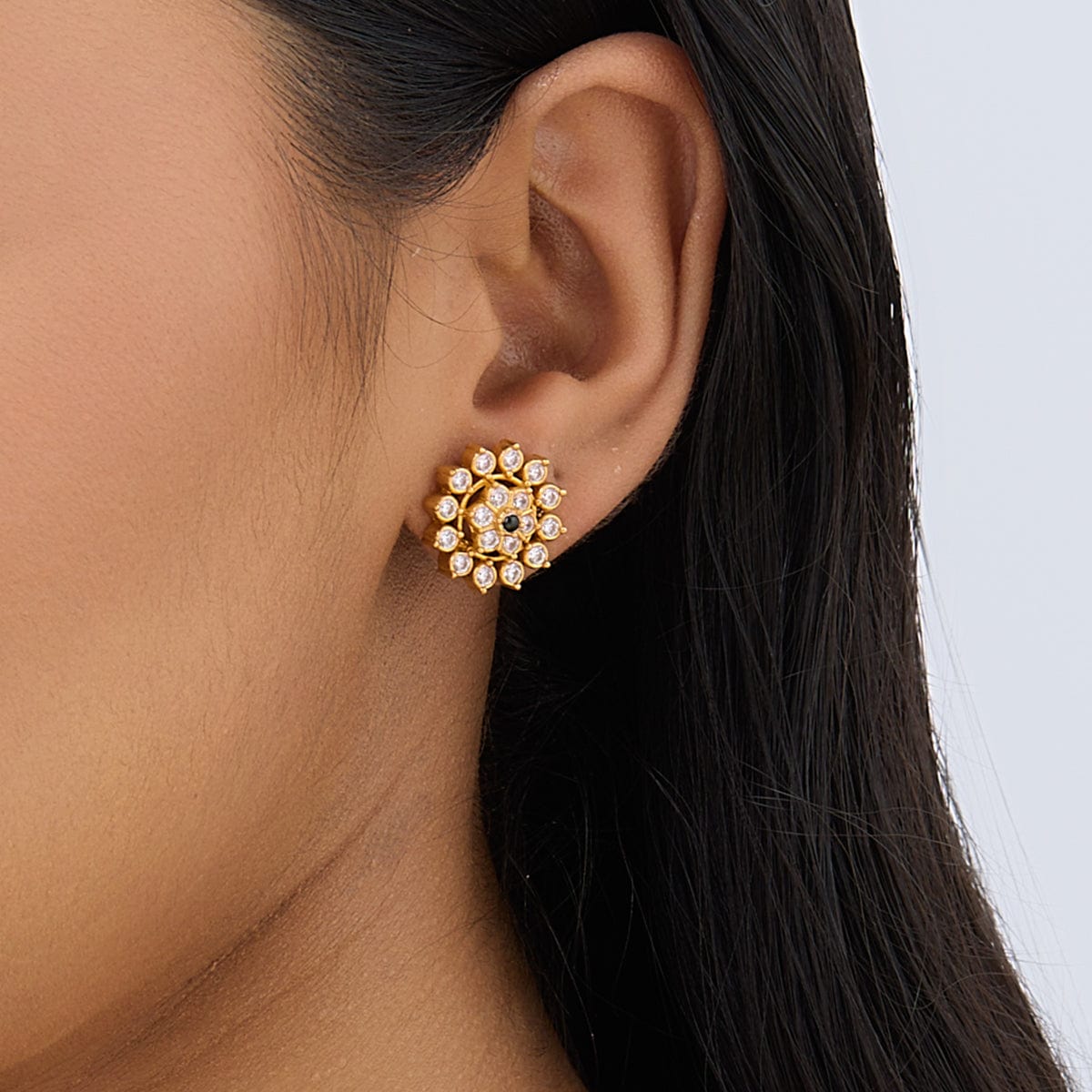 Buy Temple Jewellery Matte Finish Big Temple Earrings for Ladies