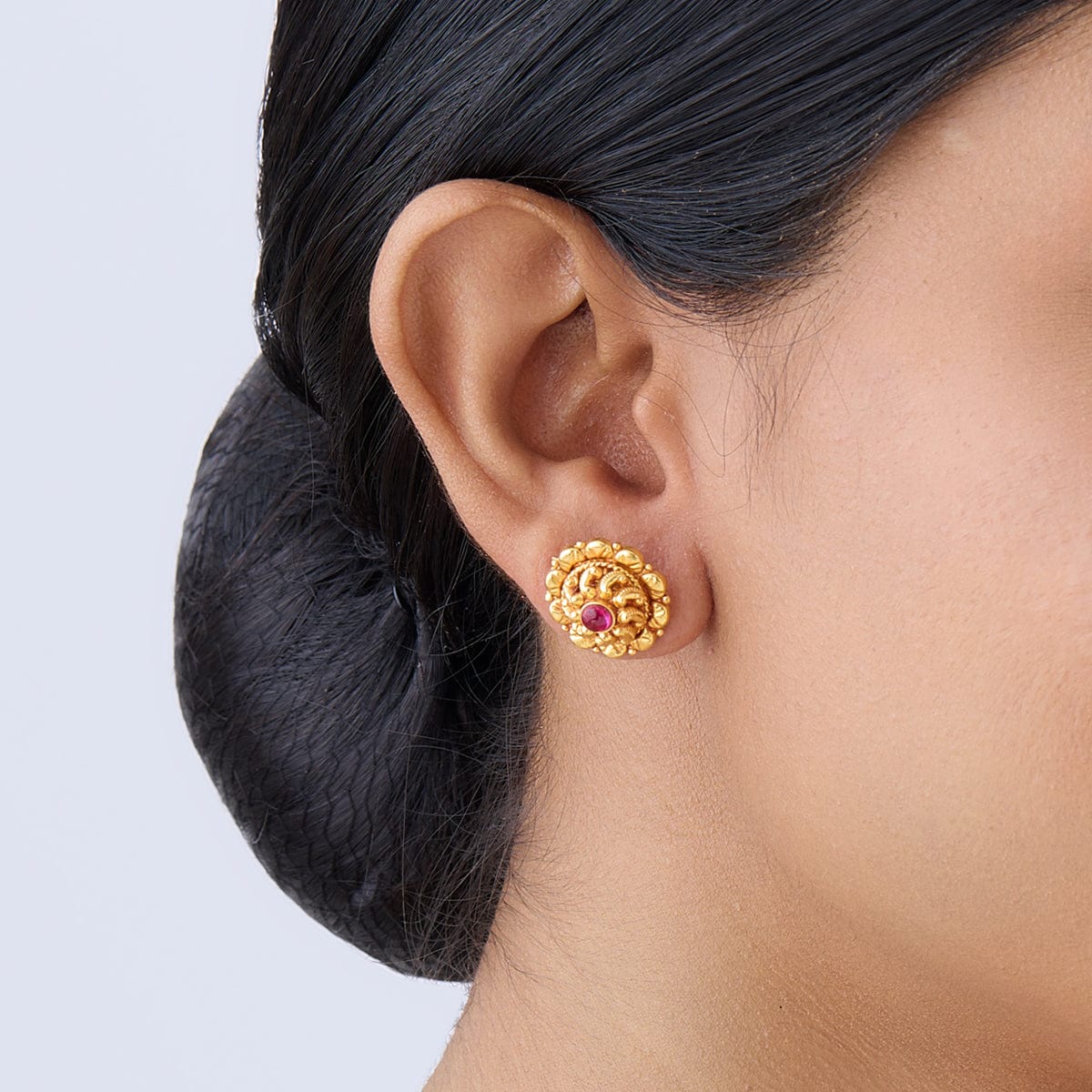 Temple Jewelry High Gold Polish Designer Fancy Style Long Temple Jhumka  Earring at Rs 408/pair in Mumbai