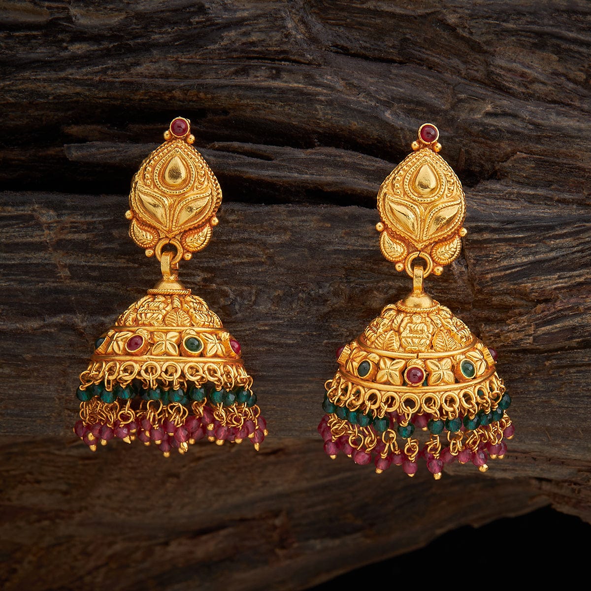 Nakoda Jewellers Moosapet on Instagram: “Ethnic Uncut Diamond Jhumki! .  Follow u… | Indian jewellery design earrings, Jewelry design earrings,  Black beaded jewelry