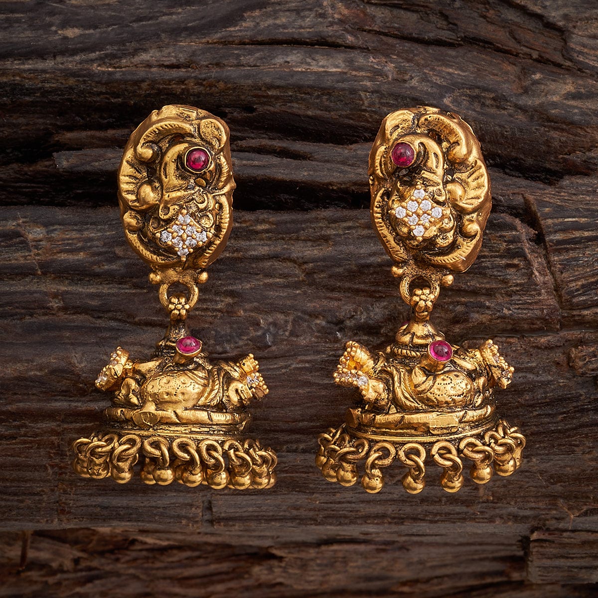 Engraved Temple Jewellery Earrings for a Vintage Charm