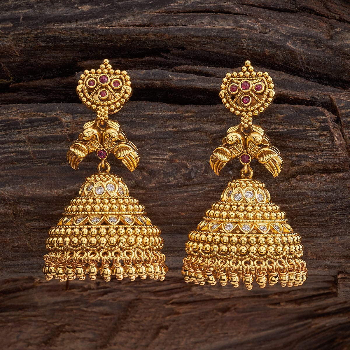 Temple Style Pearls String Jada Kuppulu KUPPU19 – Kalanjali Collections