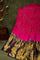 Bandhani Silk Magenta Saree