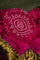 Bandhani Silk Magenta Saree
