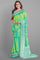 LIGHT GREEN and GREEN BUTTIS CHIFFON Saree with BANARASI FANCY