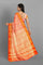 ORANGE and GOLD BROCADE SILK Saree with KANCHIPURAM