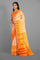 ORANGE and GOLD BROCADE SILK Saree with KANCHIPURAM