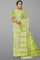 LIGHT GREEN and SILVER BROCADE SILK Saree with KANCHIPURAM