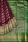 PURPLE and DARK GREEN FLORAL JAAL GEORGETTE Saree with FANCY