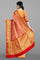 LIGHT PINK and RED CHECKS AND BUTTIS SILK Saree with BANARASI