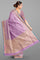 LAVENDER and GOLD BUTTIS SILK Saree with BANARASI