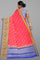 LIGHT PINK and ROYAL BLUE BUTTIS SILK Saree with FANCY