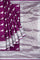 DARK PURPLE and SILVER BIRDS FIGURE WEAVING SILK Saree with FANCY