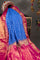 Kanchi Bandhani Silk Blue Saree