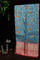 Designer Silk Rama Blue Digital Printed Saree