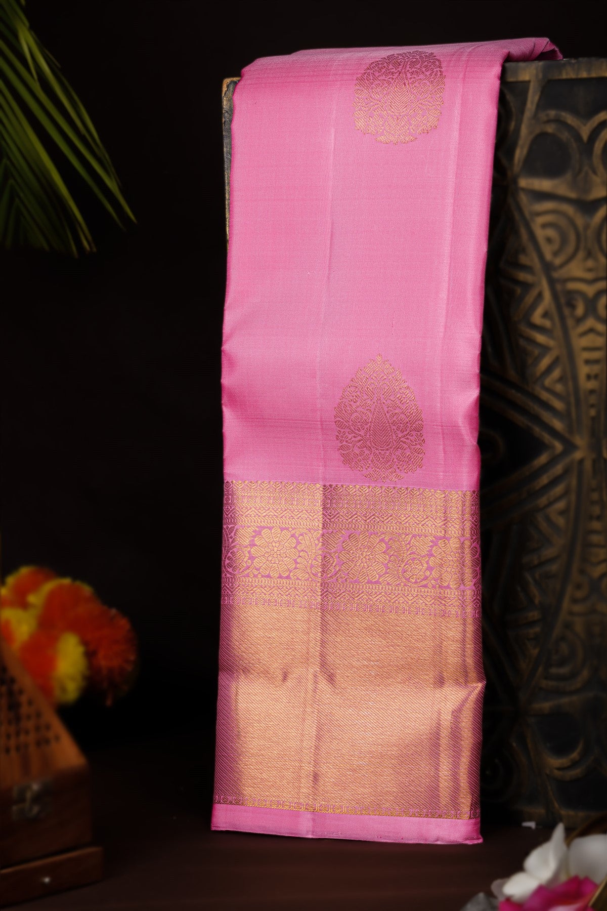 Kancheepuram Silk Pink  Saree