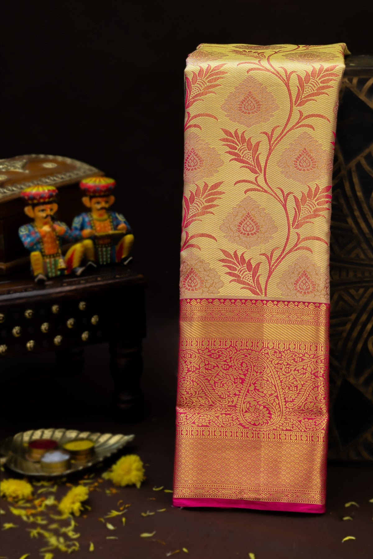 Kancheepuram Silk Gold Saree