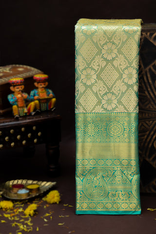 Kancheepuram Silk Green Saree