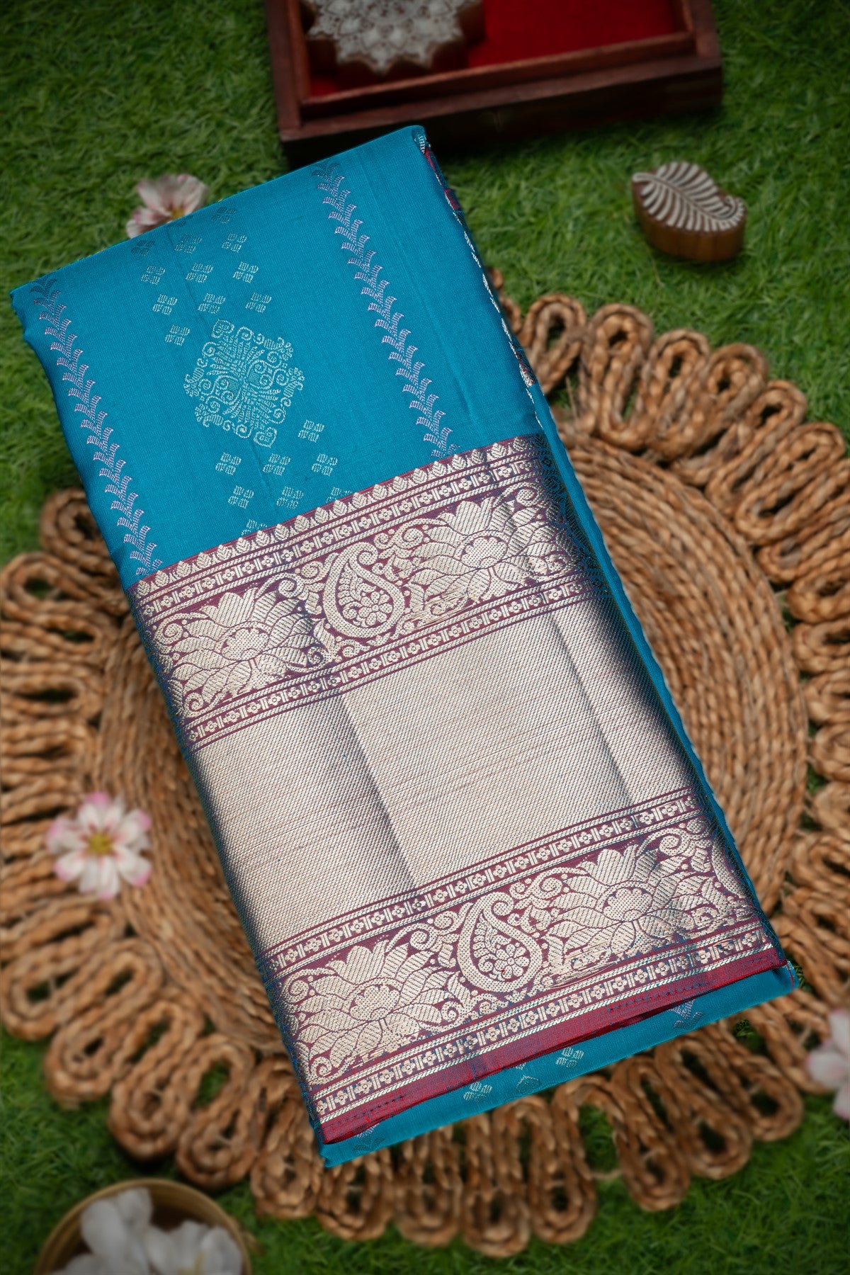 Coimbatore Silk Blue Saree