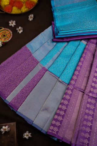 Coimbatore Silk Blue Saree