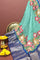 Bandhani Silk Sea Green Saree