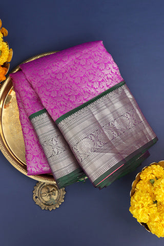 Coimbatore Silk Pink Saree