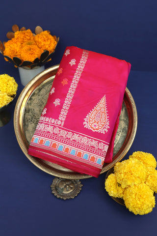 Banarasi Silk Pink Saree