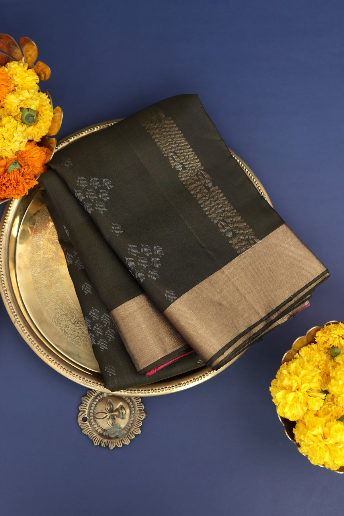 Coimbatore Silk Brown Saree