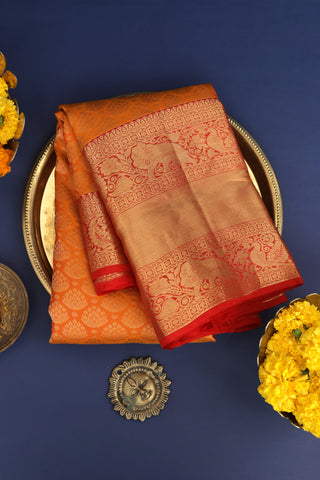 Coimbatore Silk Mustard Saree