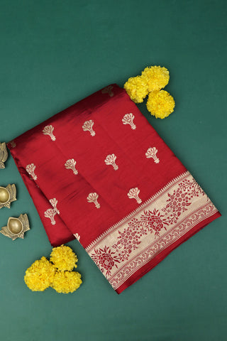 Coimbatore Silk Red Saree