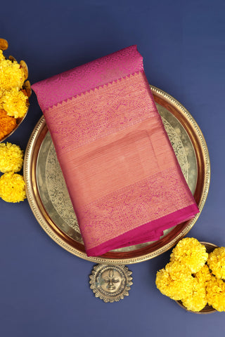 Coimbatore Silk Baby Pink Saree