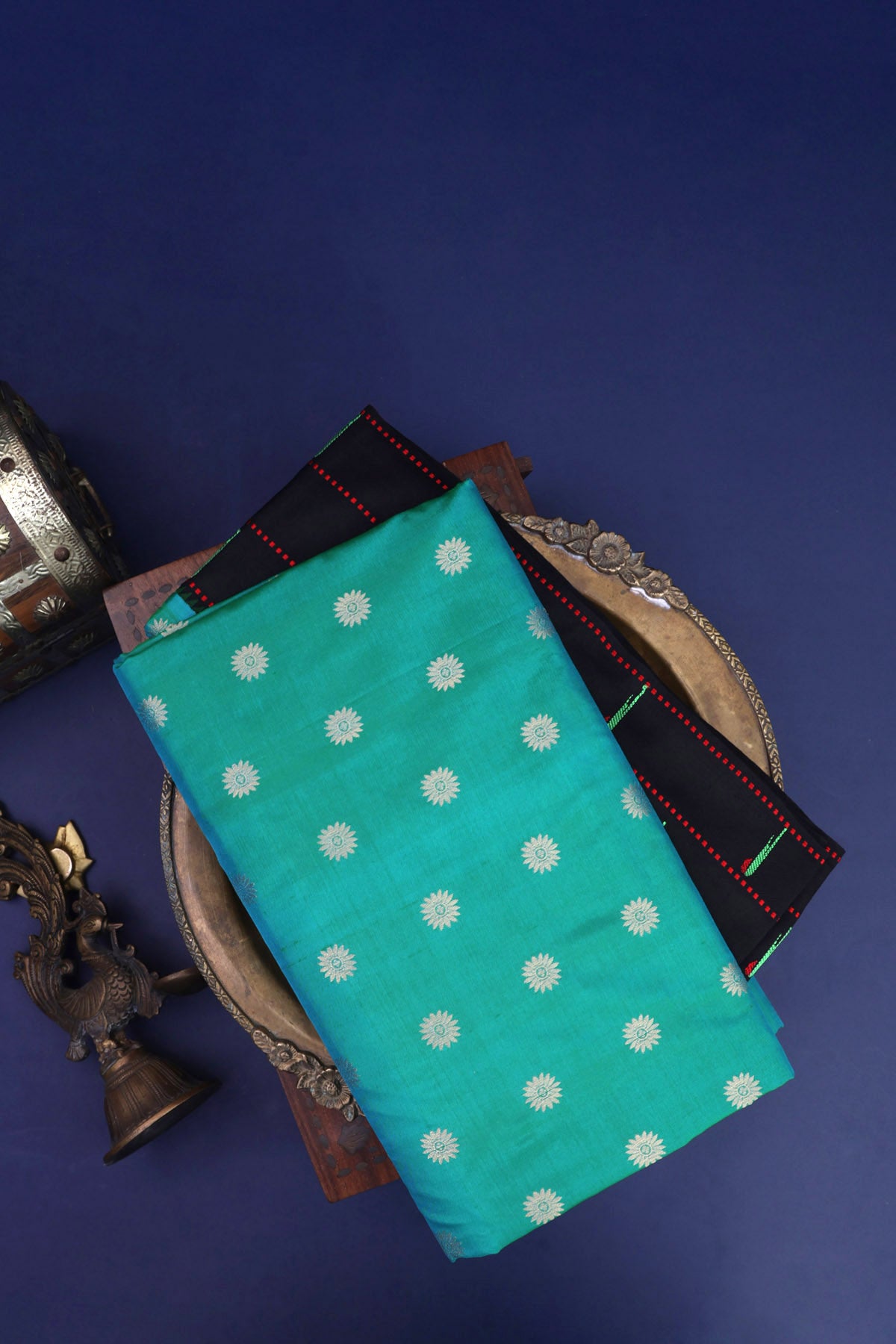 Paithani Silk Sea Green Saree